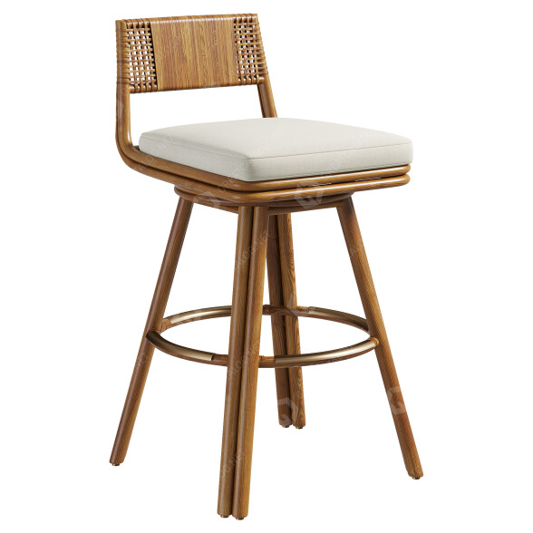 Bar Stool Baker McGuire Alameda 3D model