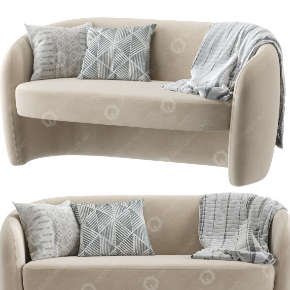Sofa AllModern Kearney 61 3D-Modell