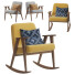 Armchair and Rocking Chair 366 Concept Jozef Chierowski - DayToday