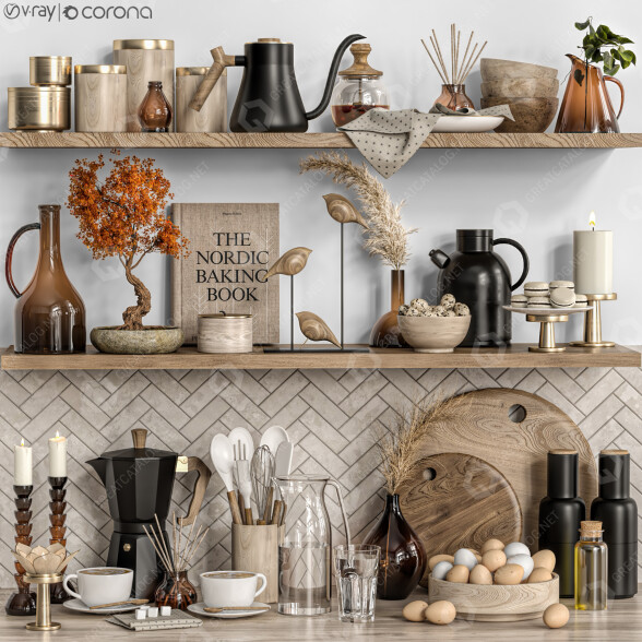 Декор Kitchen Accessories 06 3D модель