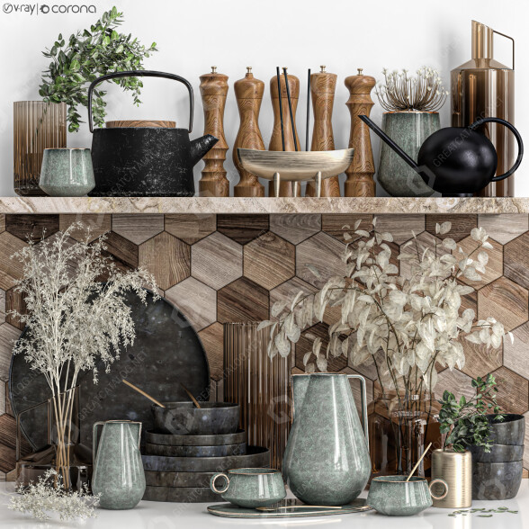 Декор Kitchen Accessories 07 3D модель