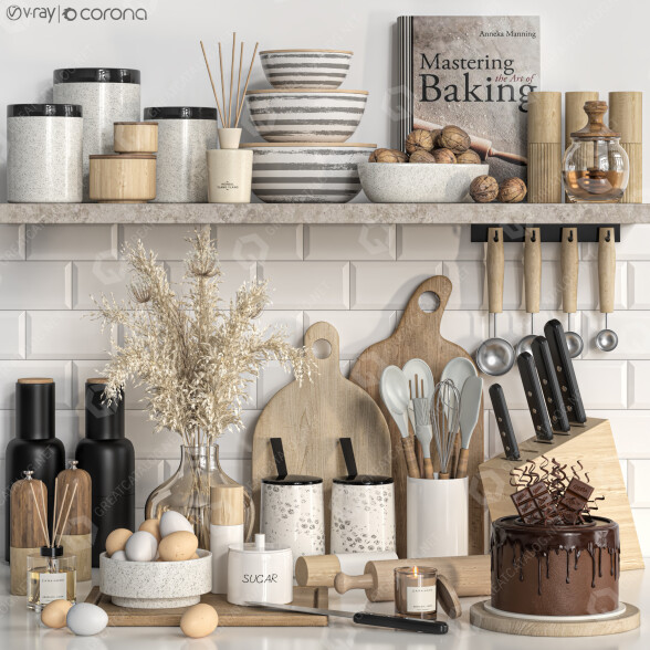 Декор Kitchen Accessories 10 3D модель