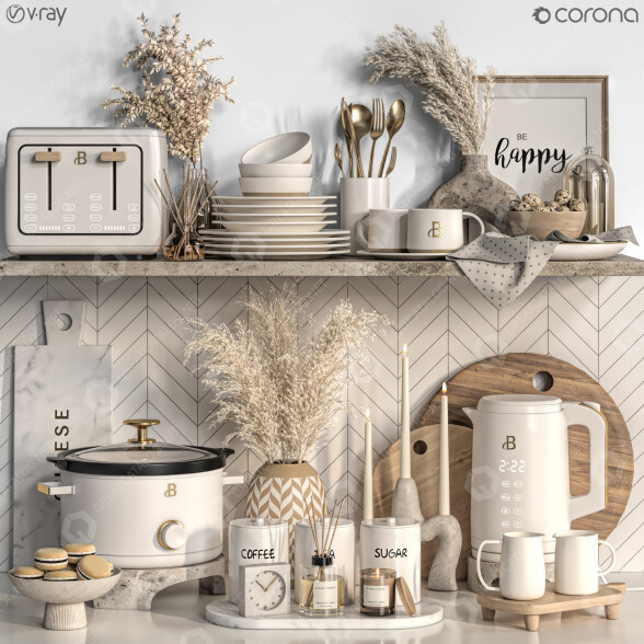 Декор Kitchen Accessories 11 3D модель