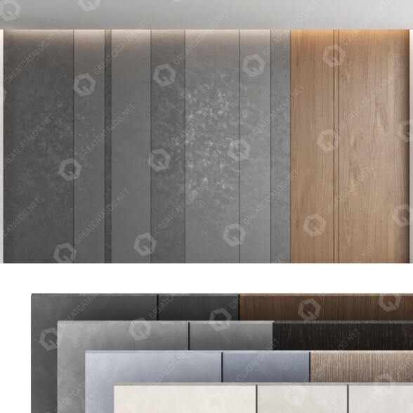 Стінові панелі Decorative Set 52 3D модель