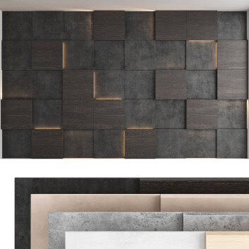 Paneles de pared Decorative Set 54