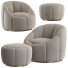 Крiсло та пуф Eichholtz Swivel Inger - DayToday