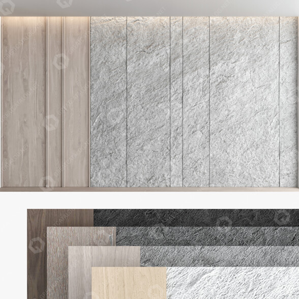 Paneles de pared Decorative Set 59 Modelo 3D