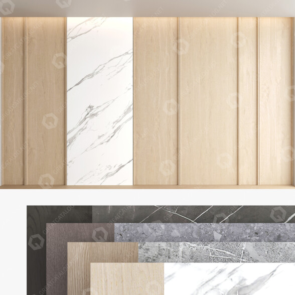 Paneles de pared Decorative Set 63 Modelo 3D