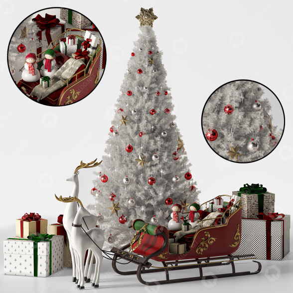 Dekor Christmas Tree 03 3D-Modell