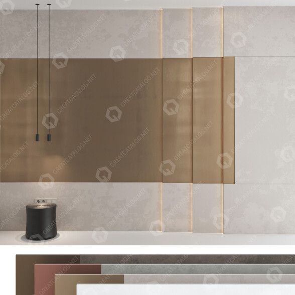 Стінові панелі Decorative Set 86 3D модель