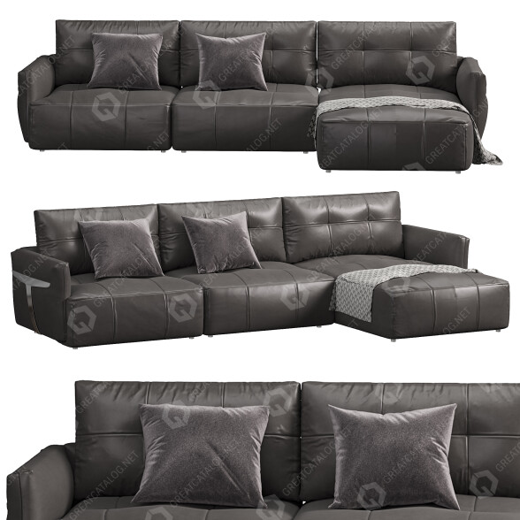 Sofa Natuzzi Herman model 3D