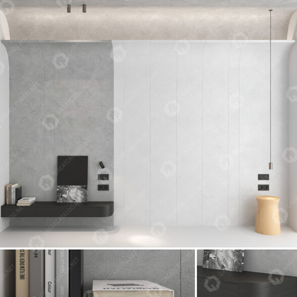 Стеновая панель Decorative Set 93 3D модель
