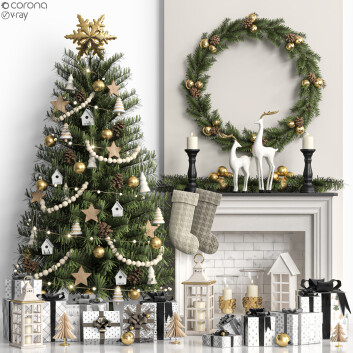 Декор Christmas Tree 06 3D модель