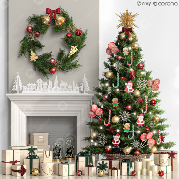 Decoración Árbol de Navidad 08 Modelo 3D