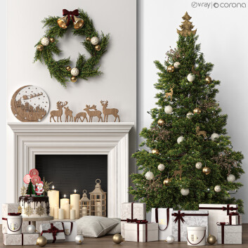 Декор Christmas Tree 09 3D модель