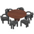 Table and Chairs Visionnaire Shibari - VerticallCG