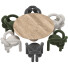 Table and Chairs Visionnaire Shibari - VerticallCG