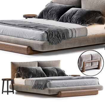 Bed and Bedside Tables Riva 1920 Sospiro