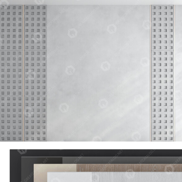 Paneles de pared Decorative Set 75 Modelo 3D