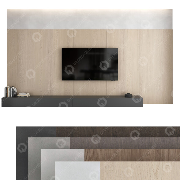 Paredes de TV Conjunto 14 Modelo 3D