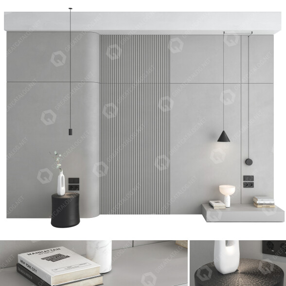 Panel de pared Decorative Set 107 Modelo 3D