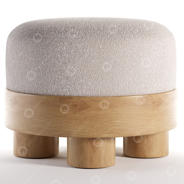 Hocker 1stDibs Nomad 3D-Modell