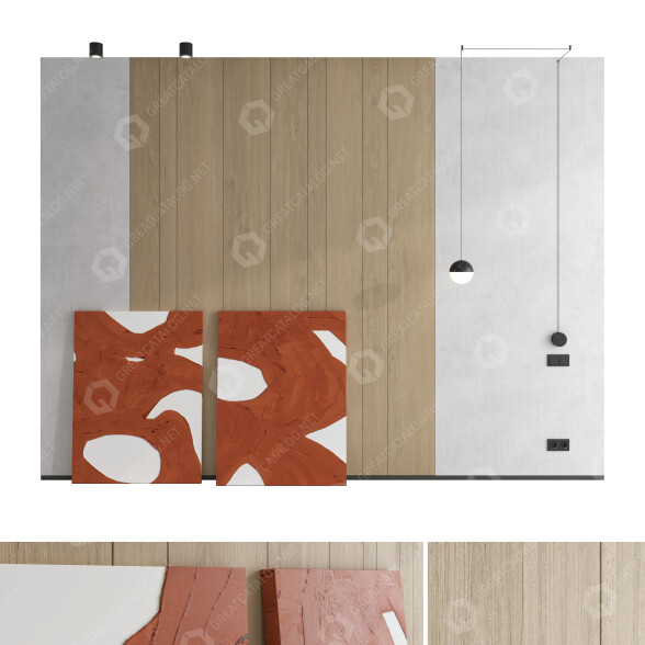 Panel de pared Decorative Set 119 Modelo 3D
