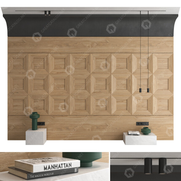 Panel de pared Decorative Set 98 Modelo 3D