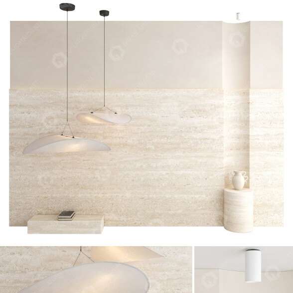 Стеновая панель New Works Decorative Set 100 3D модель