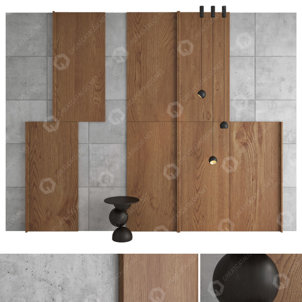 Panneau mural Modular Lighting Instruments Decorative Set 101 modèle 3D