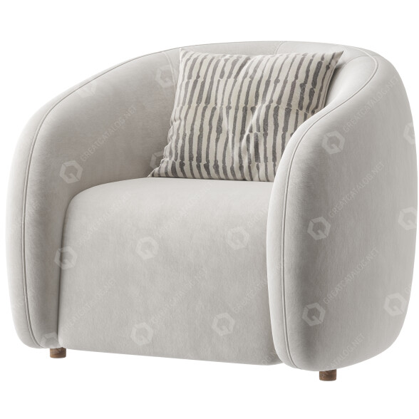 Крісло Arhaus Fresno Swivel 3D модель
