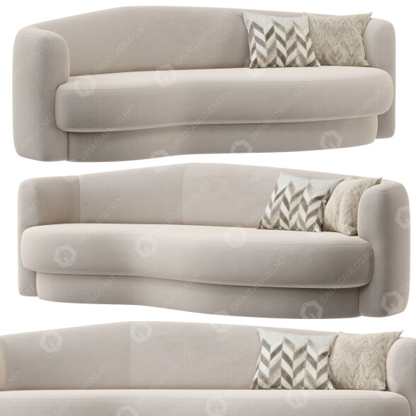 Sofa Philippe Hurel Yumi 3D model