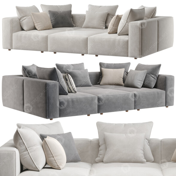 Sofa Arhaus Coburn Six Piece Pit model 3D