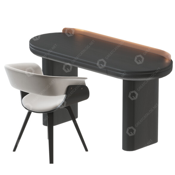 Schreibtisch und Stuhl Miniforms Jumbo 3D-Modell