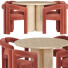 Table and Chairs Cassina Dudet - DayToday