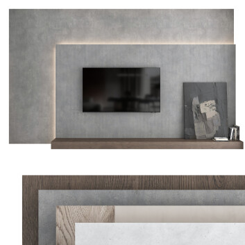 Jednostki ścienne TV  Set 04 Model 3D