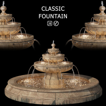 Fountain Set 20 3D model