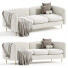 Canapé Casaspace Flannelette Loveseat Fabric - mukhammadnur