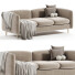 Canapé Casaspace Flannelette Loveseat Fabric - mukhammadnur