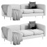 Canapé Casaspace Flannelette Loveseat Fabric - mukhammadnur
