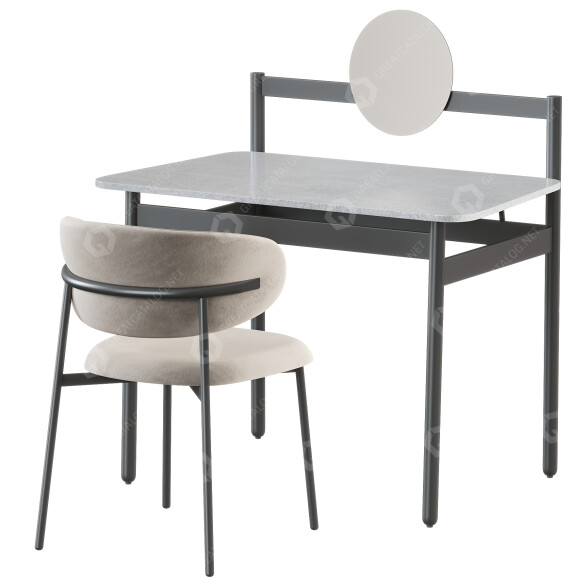 Escritorio y silla Connubia Ens CB4840 Modelo 3D