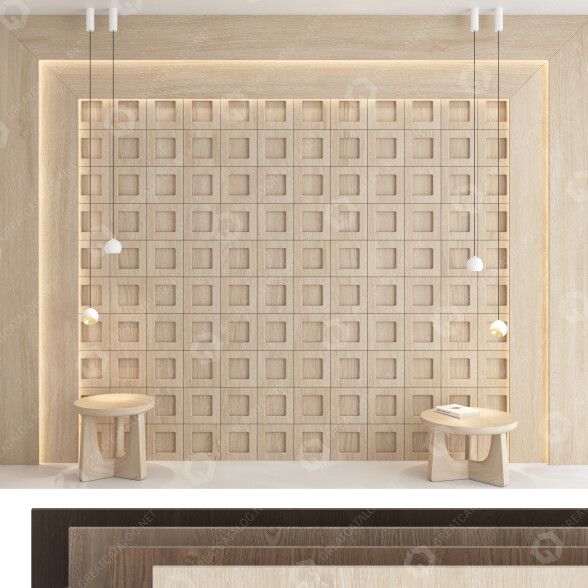 Panele ścienne Decorative Set 83 model 3D