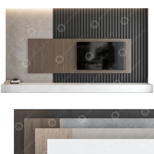 Paredes de TV Conjunto 11 Modelo 3D