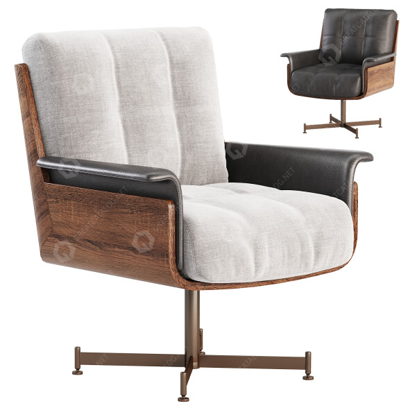Офісний стілець Minotti Daiki Studio 3D модель