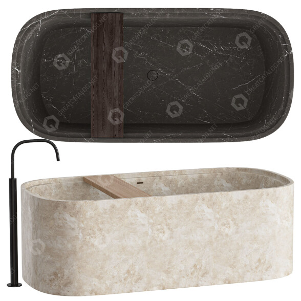 Badewanne COCOON Freestanding by Piet Boon 3D-Modell