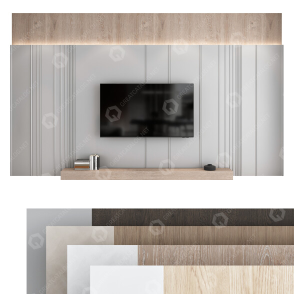 Paredes de TV Conjunto 10 Modelo 3D