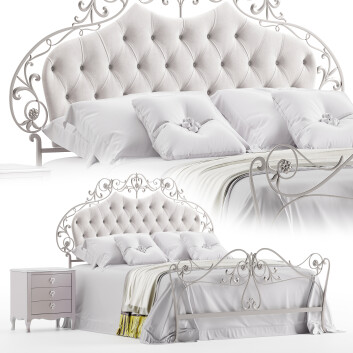 Bed and Bedside Tables Corte ZARI Olimpia