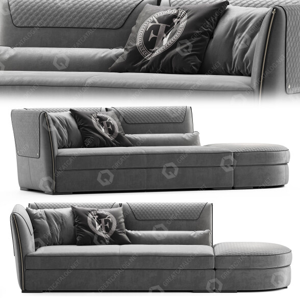 Sofá Vittoria Frigerio Clivio Vol 2 Modelo 3D