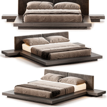 Bed and Bedside Tables Modloft Worth