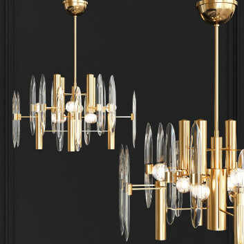 Kronleuchter  1stDibs Hollywood Regency Sciolari 3D-Modell